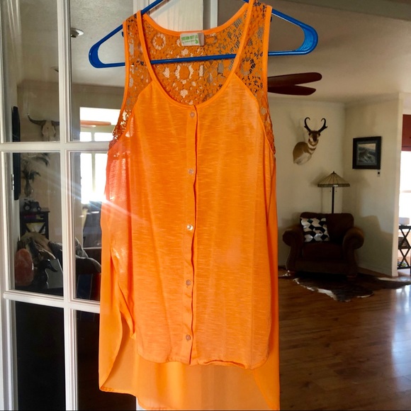 Selena Gomez Tops - Neon Orange Blouse 🧡